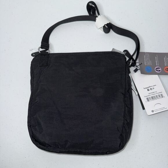 Baggallini Women’s Expandable Pocket Crossbody Bag Black NWT Flaw - Picture 2 of 6
